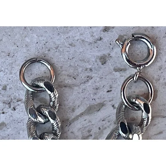 Signed Razza Large Owl Pendant Necklace With Articulating Branch Silver-Tone VTG - Picture 8 of 10